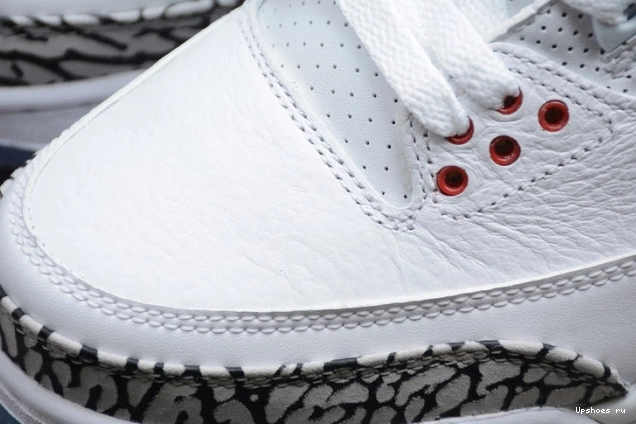 Throw Free Retro Line Cement Air Jordan 3 White 923096-101 0127